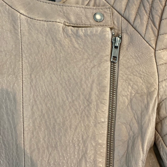 Saba Erica Biker Leather Jacket Size 6 - Picture 6 of 6